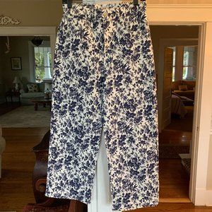 J crew Floral Jeans